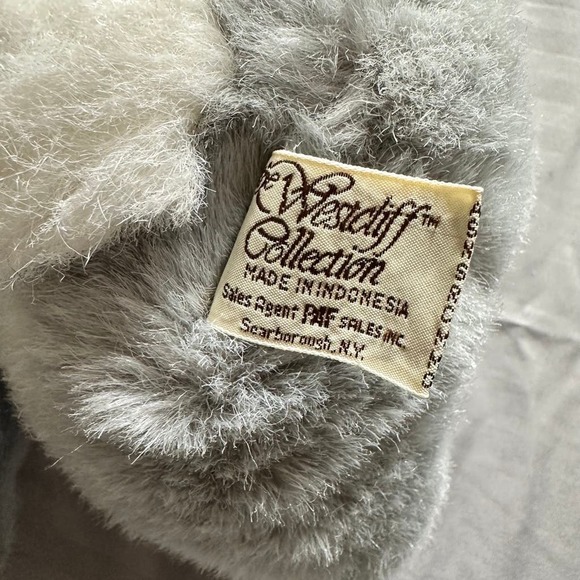 Vtg WESTCLIFF COLLECTION Gray Bunny Rabbit Plush EUC - Picture 10 of 12
